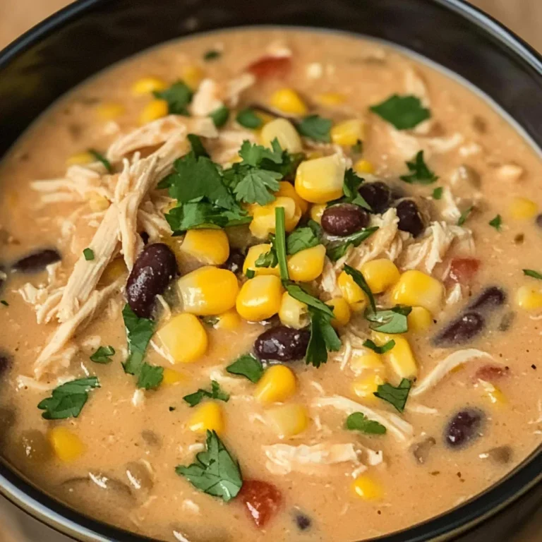 Crockpot Creamy Chicken Taco Soup Recipe