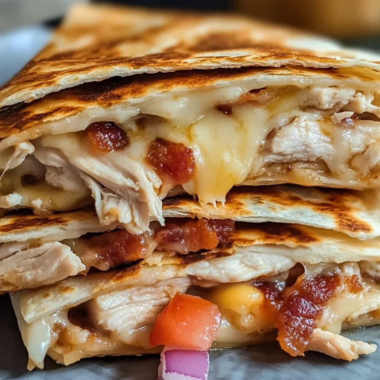 Easy Chicken Bacon Ranch Quesadilla