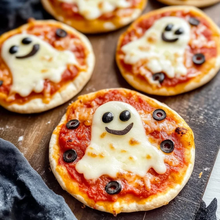 Easy Mini Halloween Pizzas