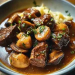 French Beef Stew with Mushrooms