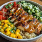 Honey Mustard Chicken Quinoa Power Bowl