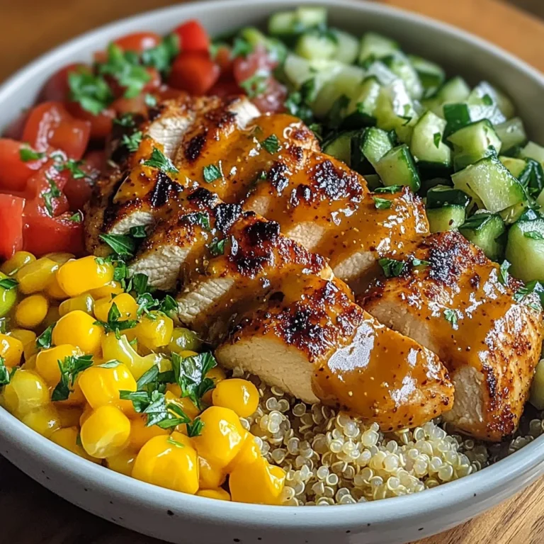 Honey Mustard Chicken Quinoa Power Bowl