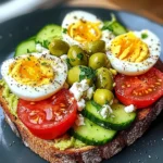 Mediterranean Avocado & Egg Power Plate