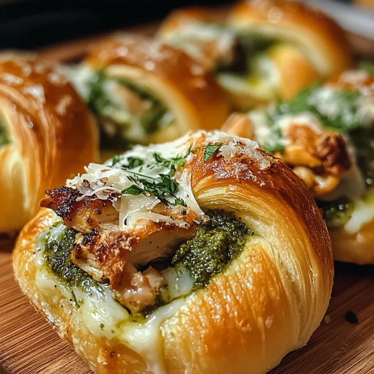 Mini Chicken Pesto Crescent Melts