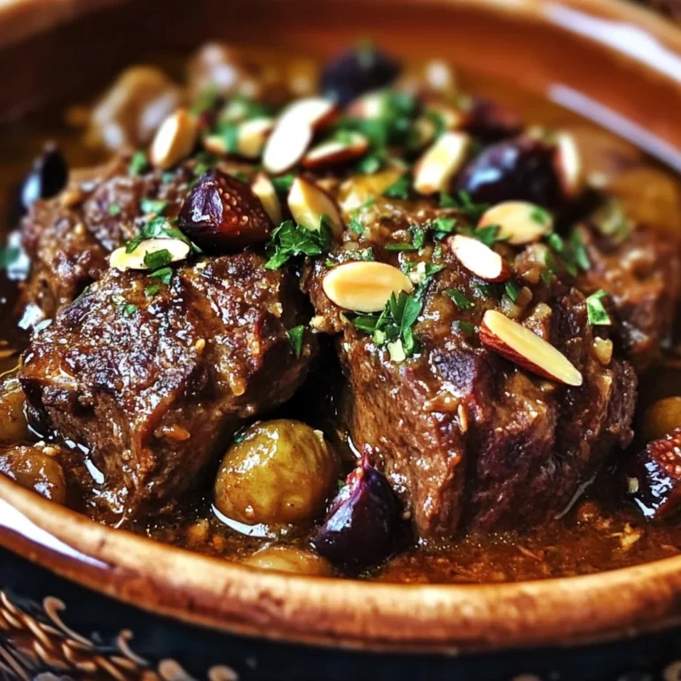 Moroccan Lamb Tagine with Figs, Almonds & Warm Spices