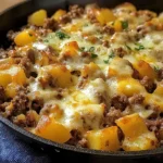 One-Pan Cheesy Meat & Potato Skillet