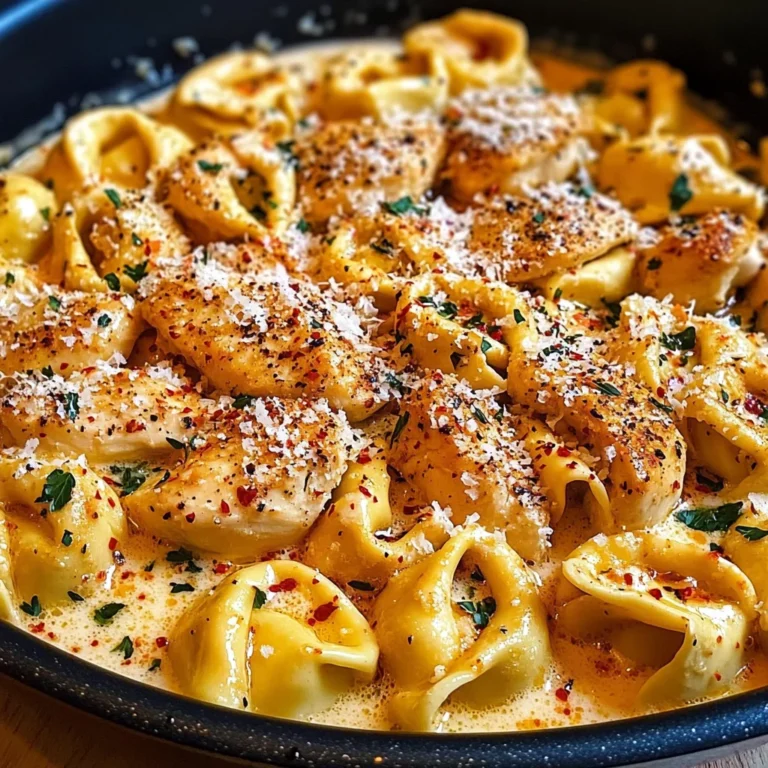 One-Pot Spicy Garlic Butter Chicken Tortellini