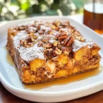 Pumpkin French Toast Bake with Cream Cheese Filling