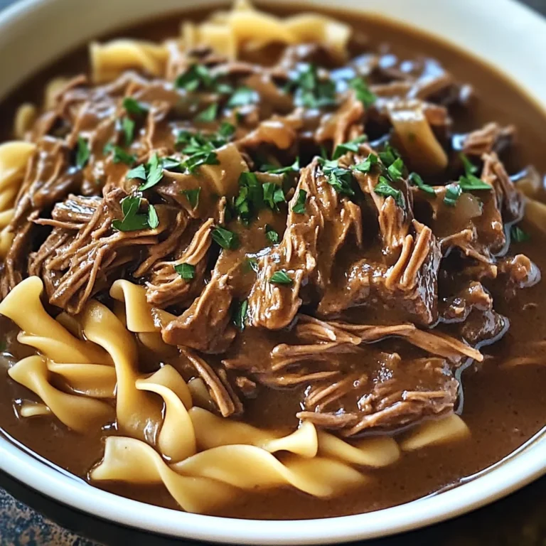 Slow Cooker Beef & Noodles