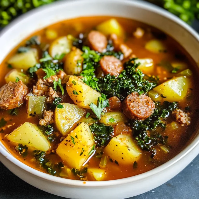 Spicy Sausage and Potato Soup