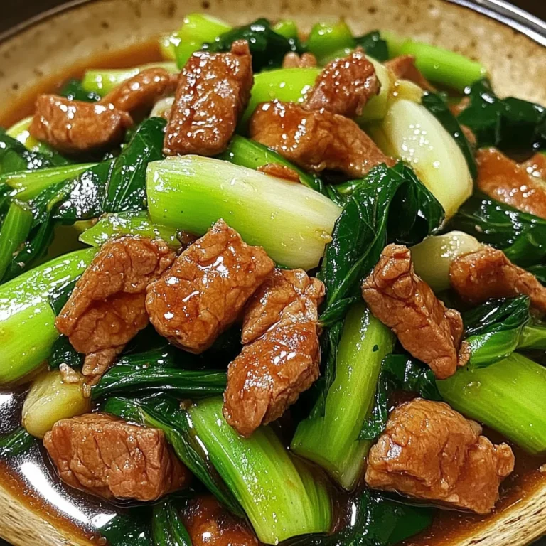 Stir-Fried Pork with Bok Choy in Garlic-Ginger Sauce