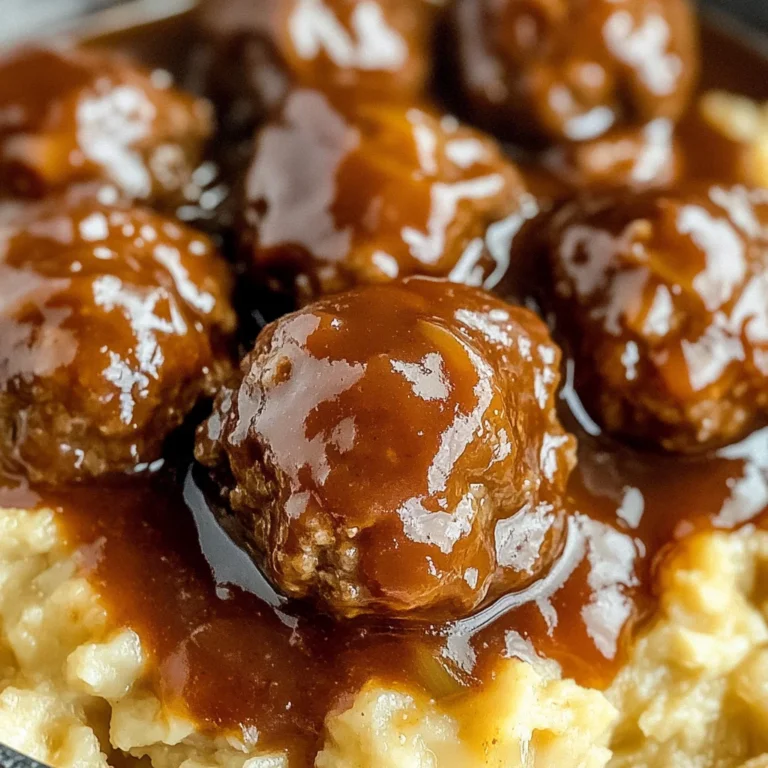 Tasty Slow Cooker Salisbury Steak Meatballs Recipe