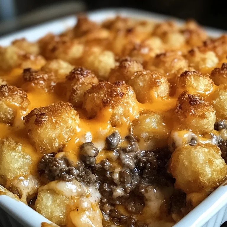 Tater Tot Casserole with Ground Beef
