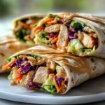 Thai Peanut Chicken Wraps