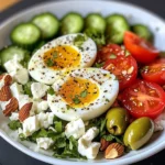 Turkish-Style Protein Plate with Eggs, Feta & Veggies