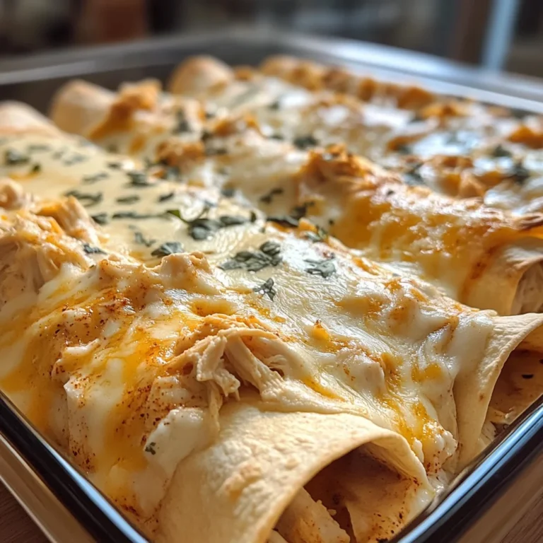 38g Protein Chicken Enchiladas with Dreamy White Sauce