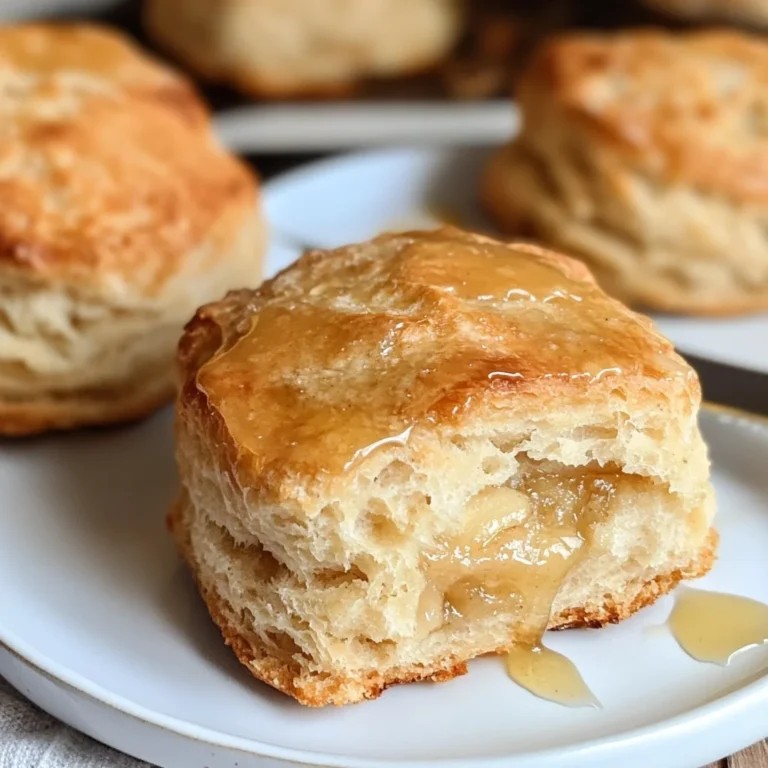 Apple Biscuits with Honey Butter Glaze