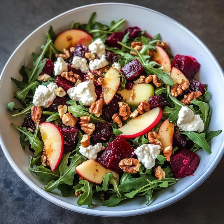 Beet and Goat Cheese Arugula Salad