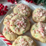 Candy Cane Whipped Shortbread Cookies | Easy and Delicious