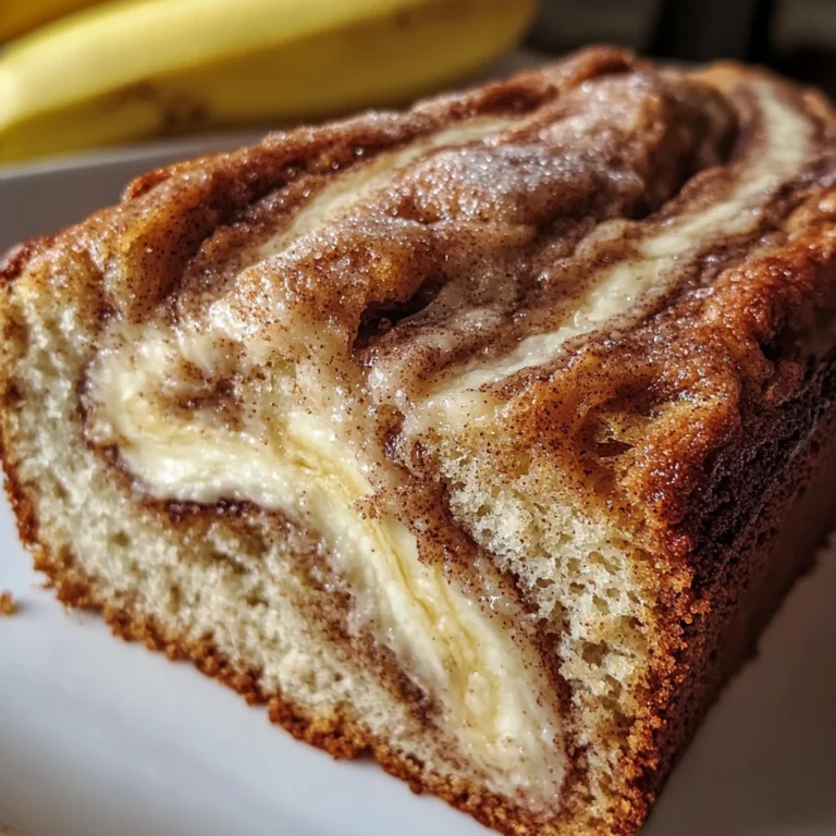 Cream Cheese Cinnamon Swirl Banana Bread