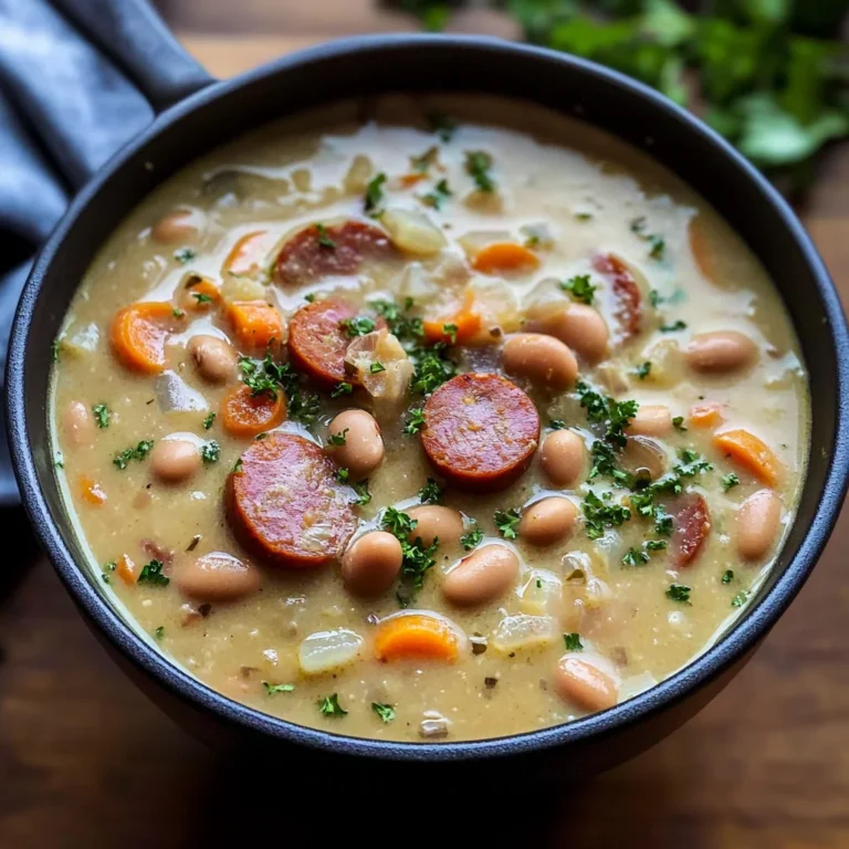 Creamy Bean Soup with Kielbasa