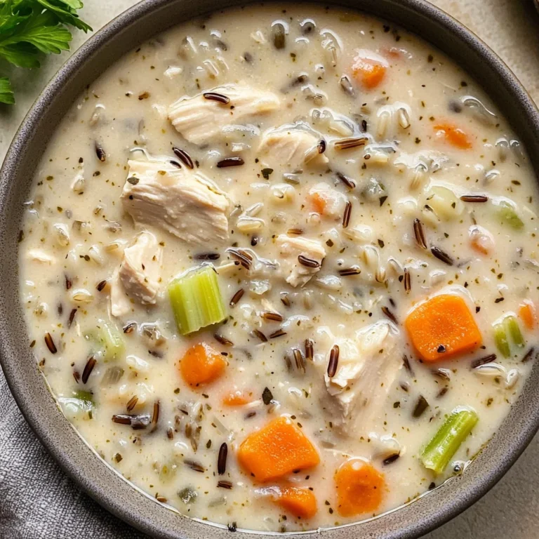 Creamy Crockpot Chicken Wild Rice Soup