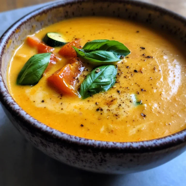 Creamy Roasted Veggie Soup