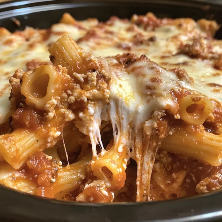 Crock Pot Baked Ziti