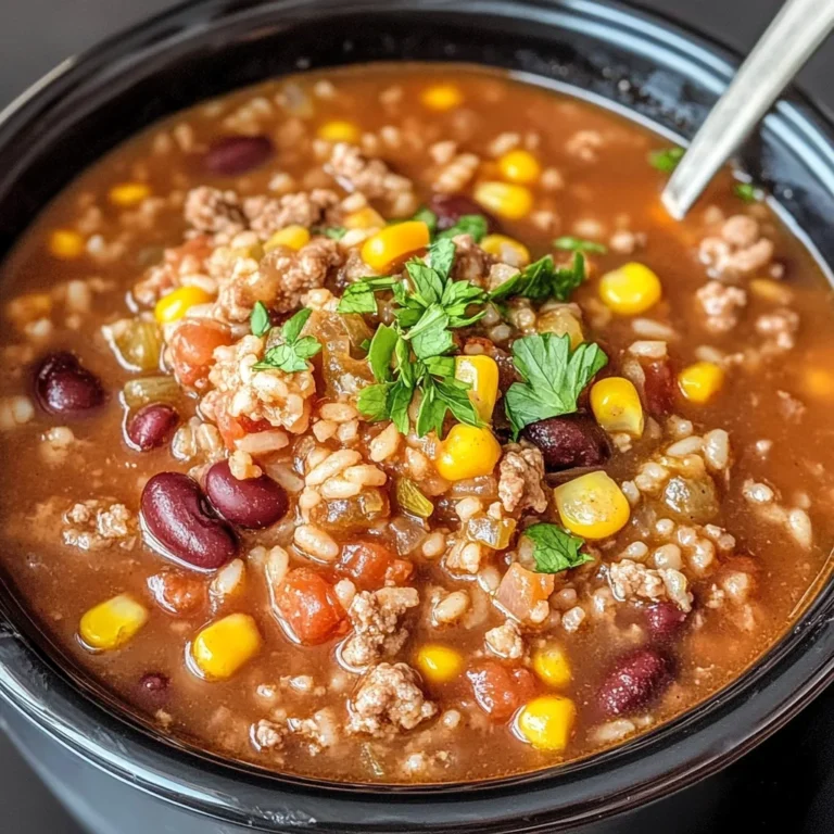 Crock Pot Taco Rice Soup Recipe