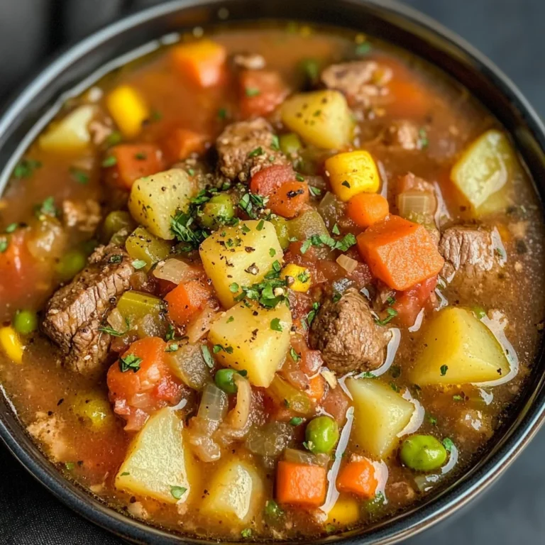 Crockpot Vegetable Beef Soup