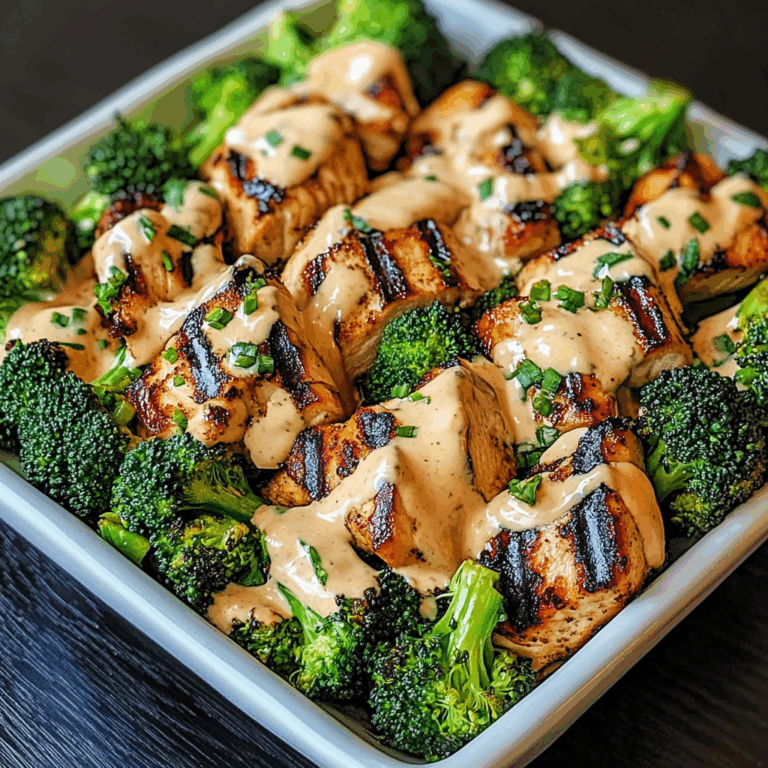Grilled Chicken & Broccoli Bowls With Creamy Garlic Sauce Delight Your Taste Buds!