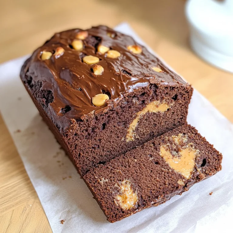 Easy Chocolate Peanut Butter Quick Bread