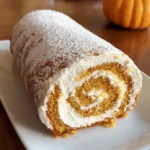 Fall Pumpkin Spice Roll Cake - theamazingfood