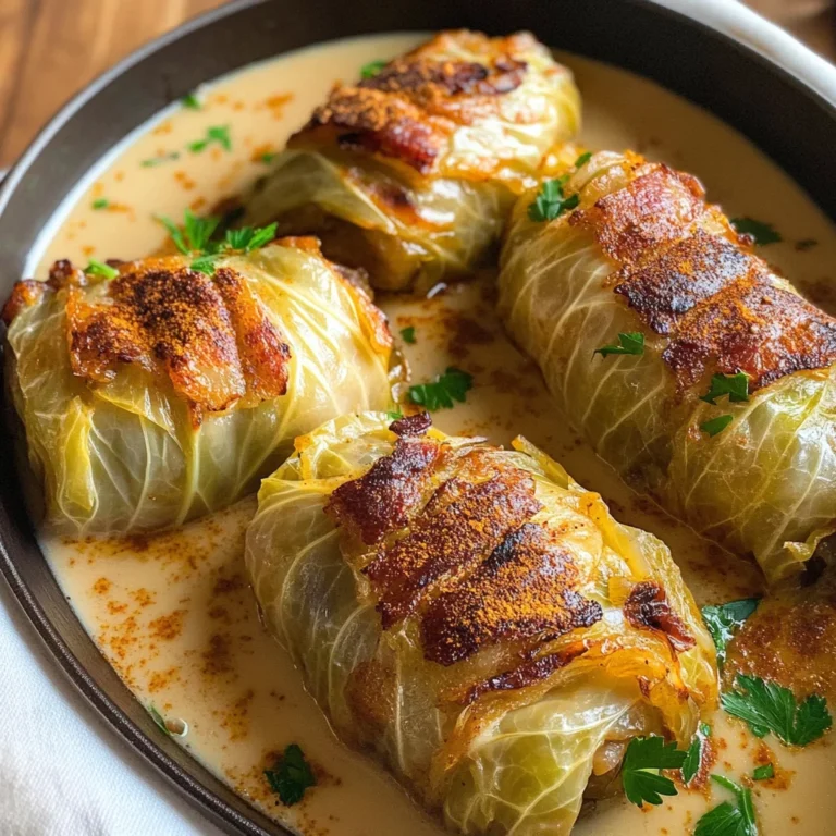 German Stuffed Cabbage Rolls (Kohlrouladen)