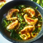 Gyoza Soup (Japanese Dumpling Soup)