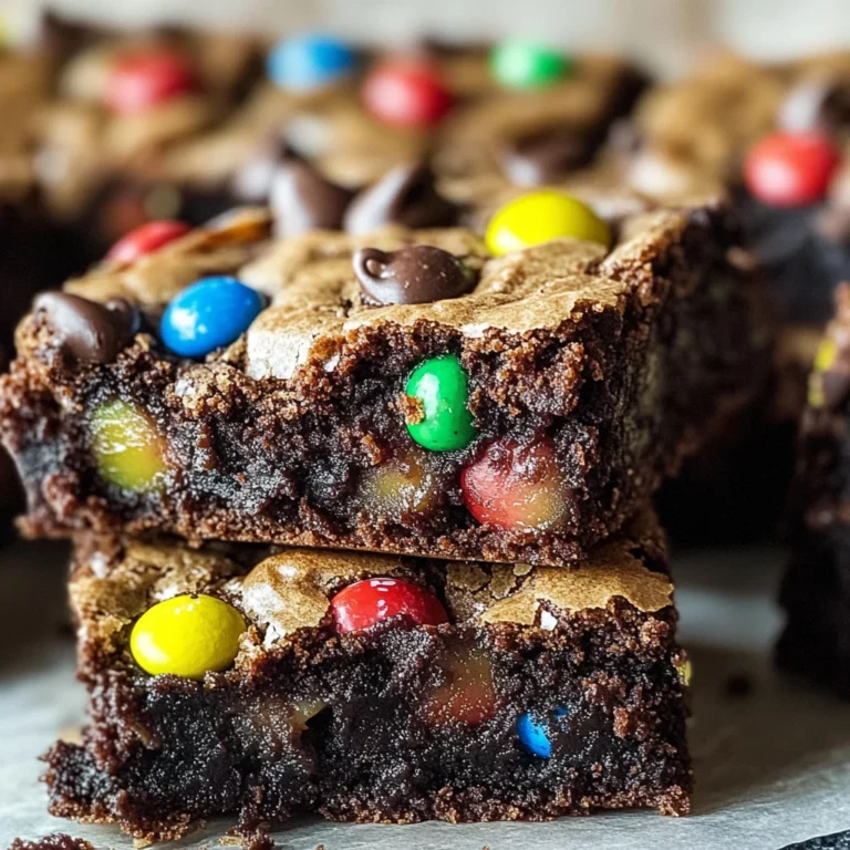 Monster Cookie Fudgy Brownies