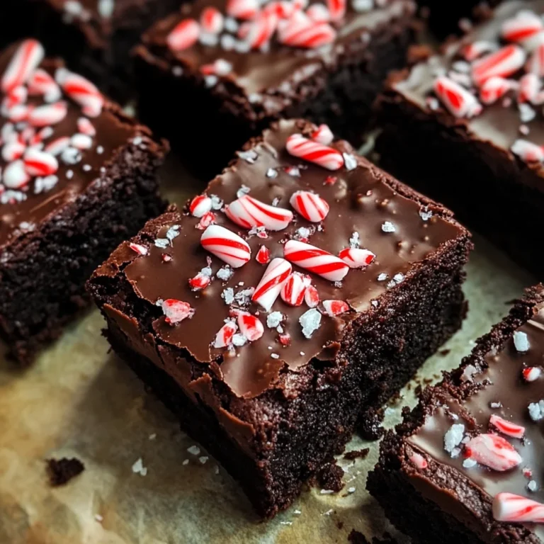 One Bowl Peppermint Brownies