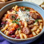 Spicy Italian Sausage Pasta e Fagioli
