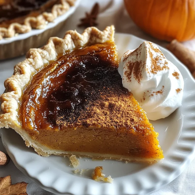 Bourbon Brûlée Pumpkin Pie