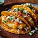 Cheesy Potato Tacos (Tacos de Papa)