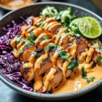 Chicken Quinoa Bowls with Coconut Lime Drizzle