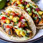 Chili Lime Chicken Tacos with Grilled Pineapple Salsa
