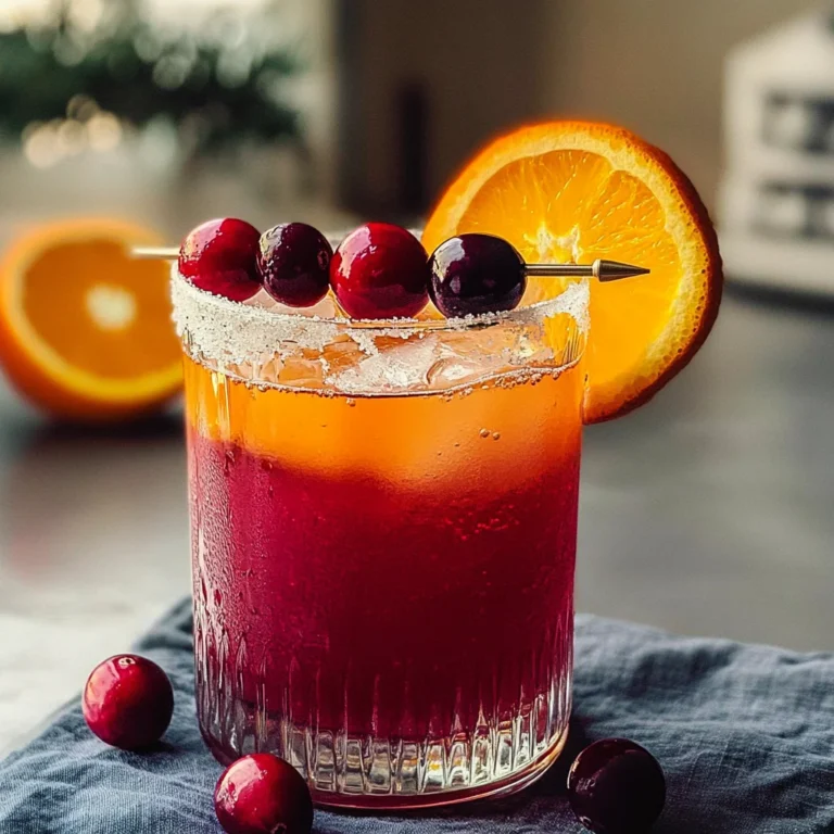Cranberry and Orange Juice Mocktail