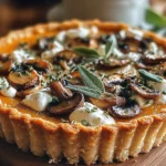 Harvest Delight: Pumpkin Sage & Mushroom Tart