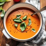 Middle-of-Winter Creamy Tomato Soup (Canned Tomatoes)