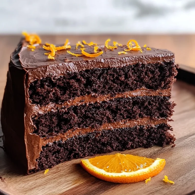 Moist Chocolate Orange Cake