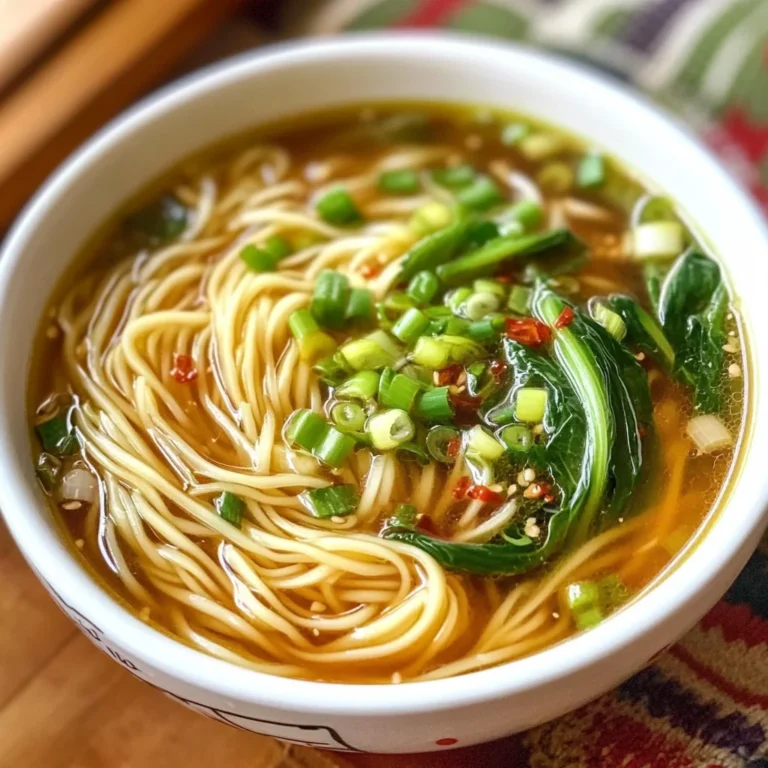 Quick and Easy Chinese Noodle Soup