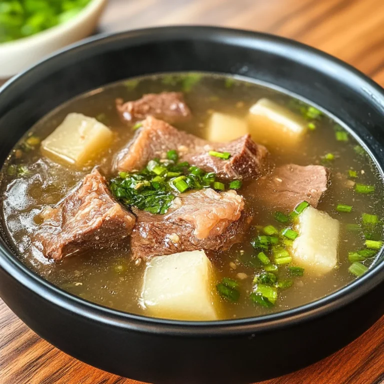 Taiwanese beef Rib and Daikon Soup