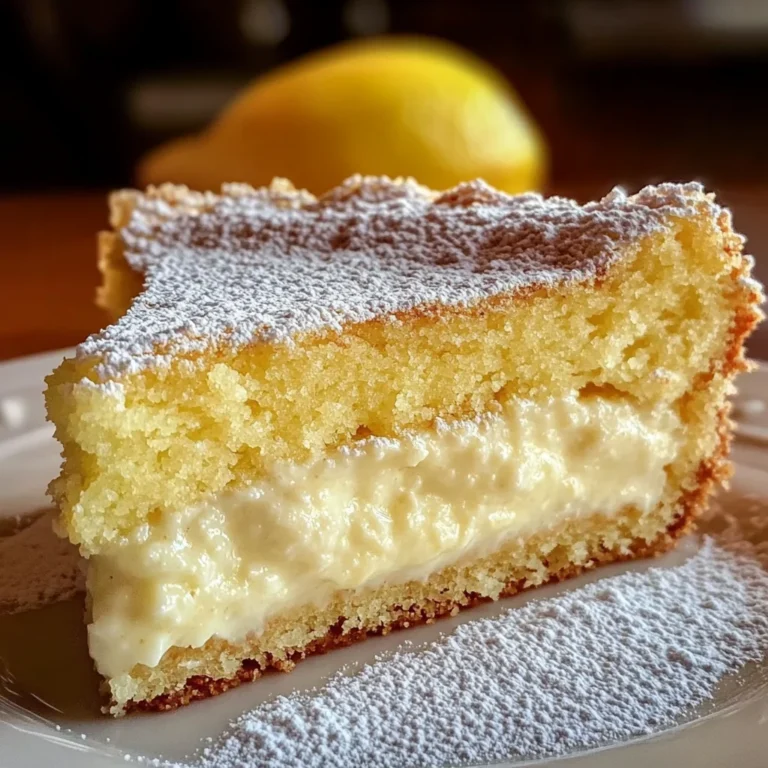 The Best Lemon Custard Cake
