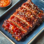 korean meatloaf with gochujang glaze